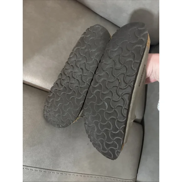 GUC WOMEN’S BIRKENSTOCK ARIZONA SANDALS SIZE 38 EU GRAY/GREEN - Picture 9 of 10